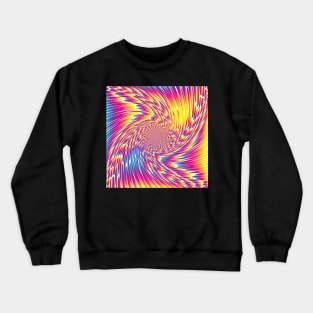 Colorful Spiral White Crewneck Sweatshirt